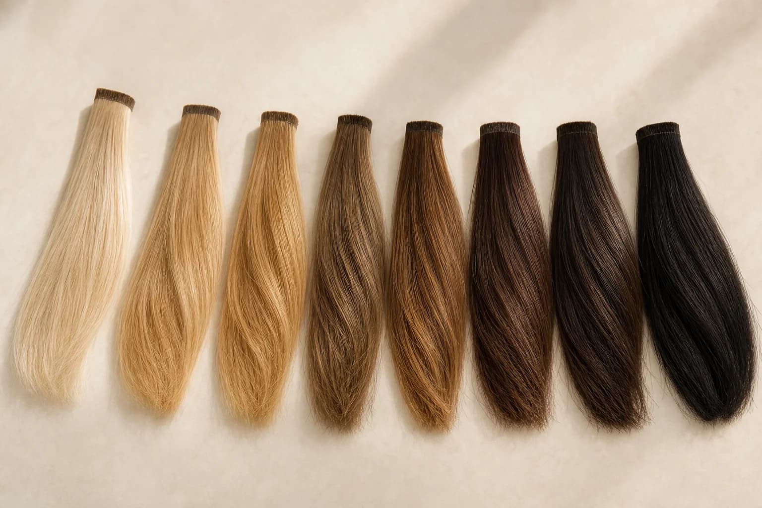 See the actual hair, not a colour circle.